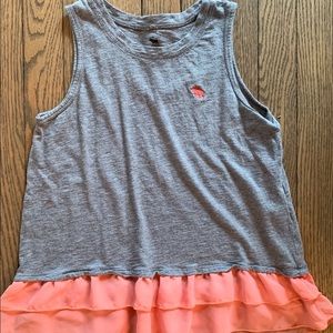 Abercrombie kids ruffle tank